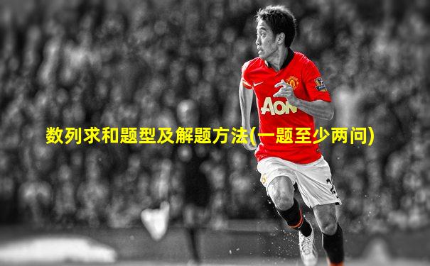 数列求和题型及解题方法(一题至少两问)