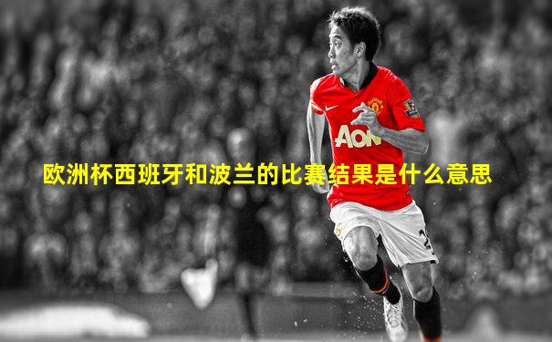 欧洲杯西班牙和波兰的比赛结果是什么意思