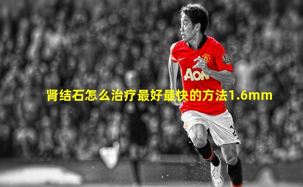 肾结石怎么治疗最好最快的方法1.6mm