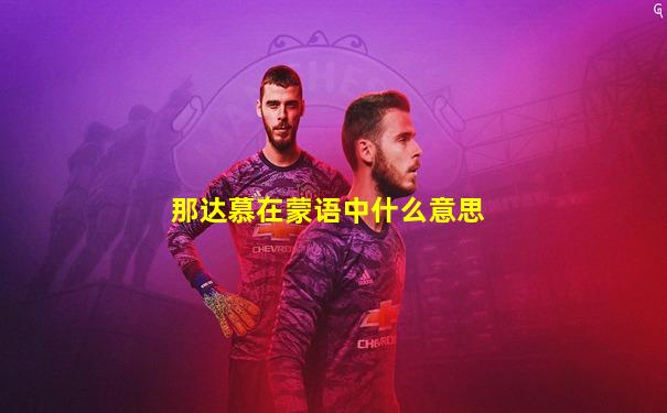 那达慕在蒙语中什么意思