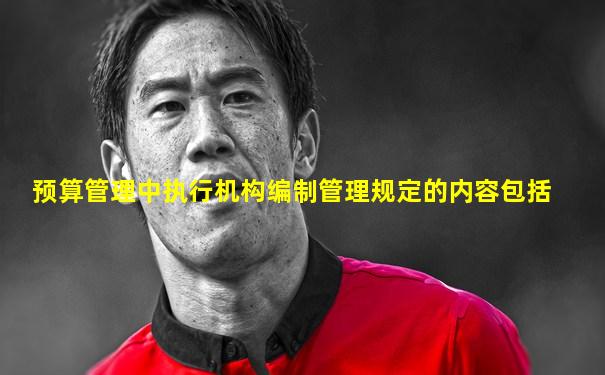 预算管理中执行机构编制管理规定的内容包括
